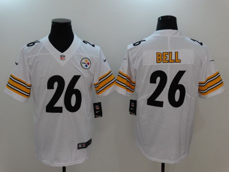 Men Pittsburgh Steelers #26 Bell White Nike Vapor Untouchable Limited NFL Jerseys->->NFL Jersey